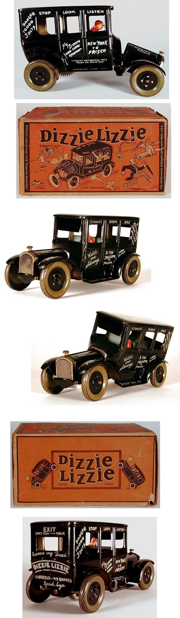 1925 Strauss, Dizzie Lizzie (Leaping Lena) Automobile in Original Box